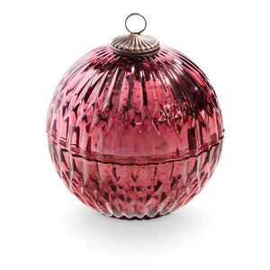 Illume Balsam and Cedar Red Cut Mercury Glass Christmas Ornament Shape