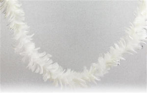 71" Long White Angel Wing Feather Boa Christmas Garland