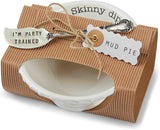 Mud Pie Home Circa Collection Pedestal Dip Bowl and Spreader Set "Skinny Dip"