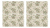 Ivory with Pine Bough and Holly Berries Christmas Placemat Set of 4