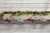 Farmhouse Christmas Retro Tin Pickup Truck with Trees Garland 60" String