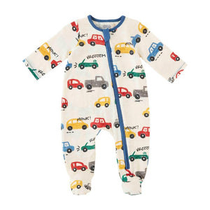 Mud Pie Kids Car Truck Transportation Print Baby Boys 1 Pc Sleeper Set