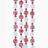 Kurt Adler Red and White Frost 6' Bead Christmas Garland Set of 2