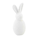 Mud Pie Home Standing White Paper Mache Spring Easter Bunny Shelf Sitter 7.5" Tall