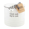 Mud Pie Home Circa Collection CHILL OUT Dip Chiller Serving Set with Underliner for Ice
