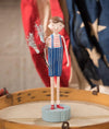 USA Americana Michelle Lauritsen Red White Striped Firecracker Boy Figure