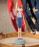 USA Americana Michelle Lauritsen Red White Striped Firecracker Boy Figure