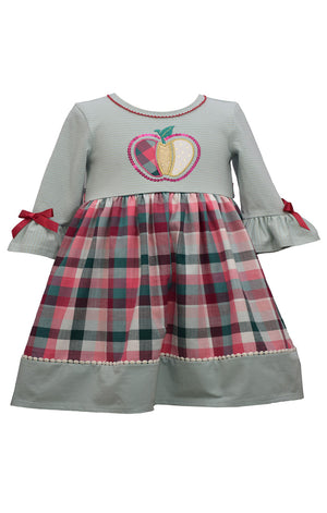 Bonnie Jean Blue Baby Girls Baby Doll Dress With Apple Applique Bonnie Jean Blue Baby Girls Baby Doll Dress With Apple Applique