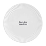 Mud Pie Home Circa Melamine Outdoor Collection JUST FOR STARTERS Salad Plate