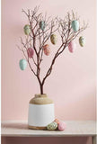 Paper Mache Dyed Easter Egg Vase Basket Filler 5 Pc Set