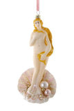 Cody Foster Birth of Venus Mythical Goddess Sea Woman Glass Christmas Ornament