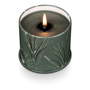 Illume Balsam and Cedar Scent Large Tin Christmas Candle 50 Hr Burn Time 11.8 Oz