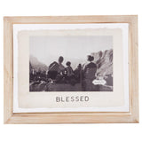 Mud Pie Home "Blessed" Photo Picture Frame Family Kids Holds 4" x 6"