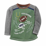 Mud Pie Kids All Boy Sports Football "Touchdown" T-Shirt Tee Top