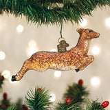 Hunting Hunter Deer 1.25" Christmas Ornament Set of 2