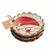 Mud Pie Home Farmhouse Christmas Santa Face Stoneware Dip Bowl Set