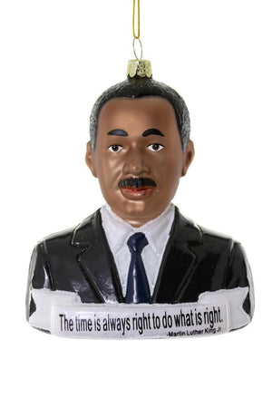 Cody Foster Martin Luther King Jr MLK Bust with Quote Christmas Ornament